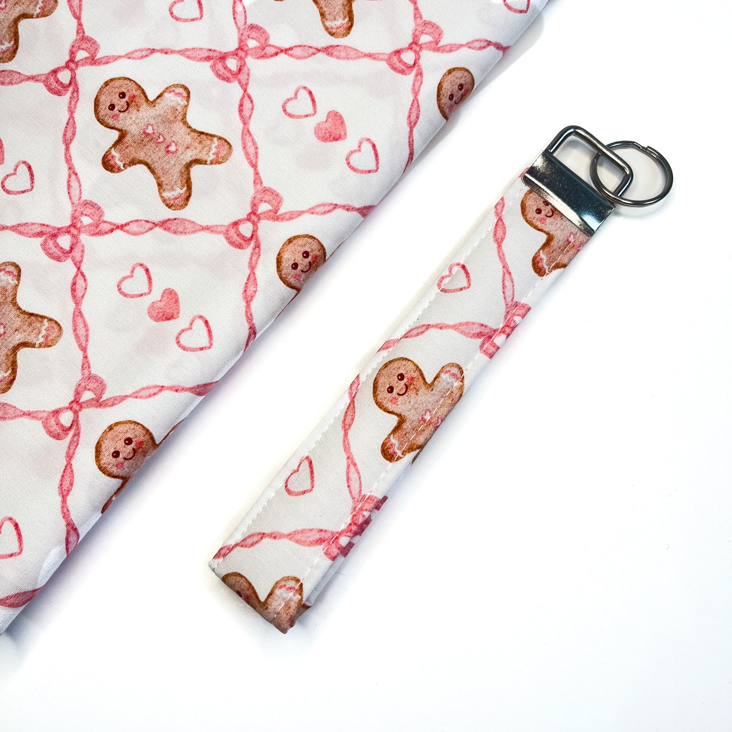 Gingerbread Keychain Wristlet