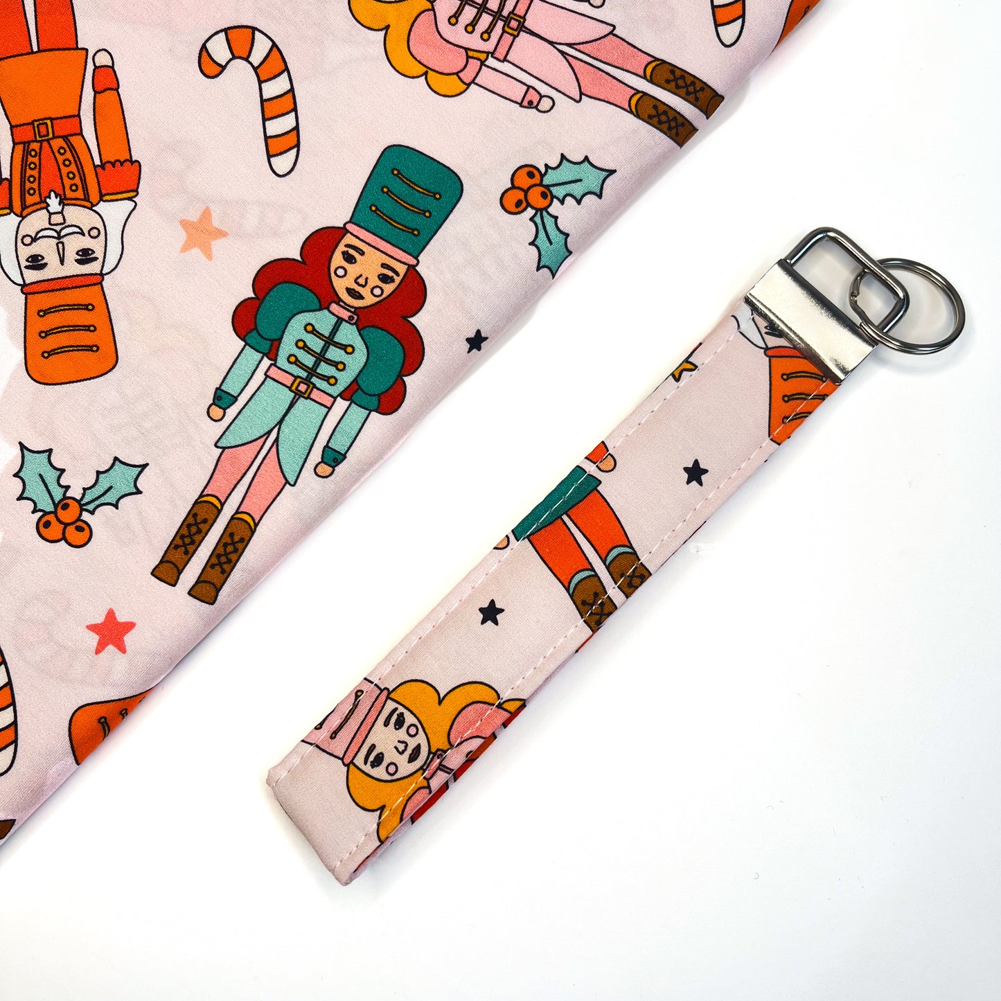 Nutcracker Keychain Wristlet