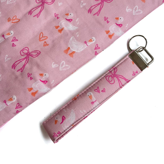 Goose Keychain Wristlet