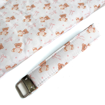 Teddy Bear Keychain Wristlet